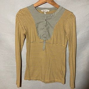 BCBG Long sleeve, striped shirt. Sz Small